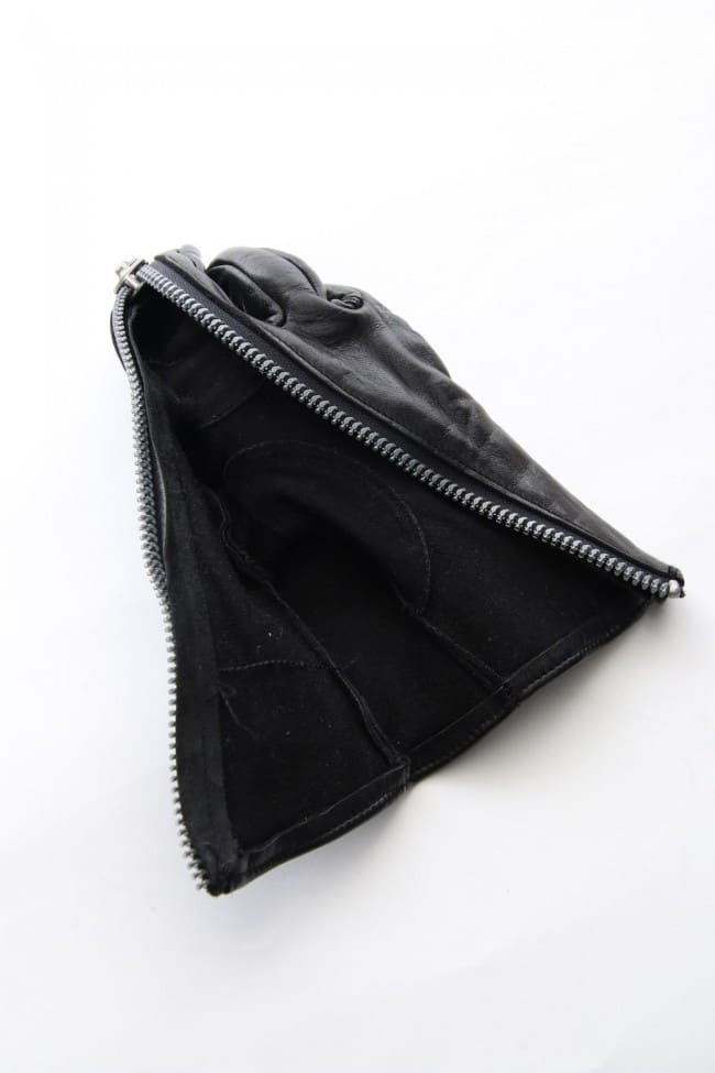 Horse Leather Zipper Gloves