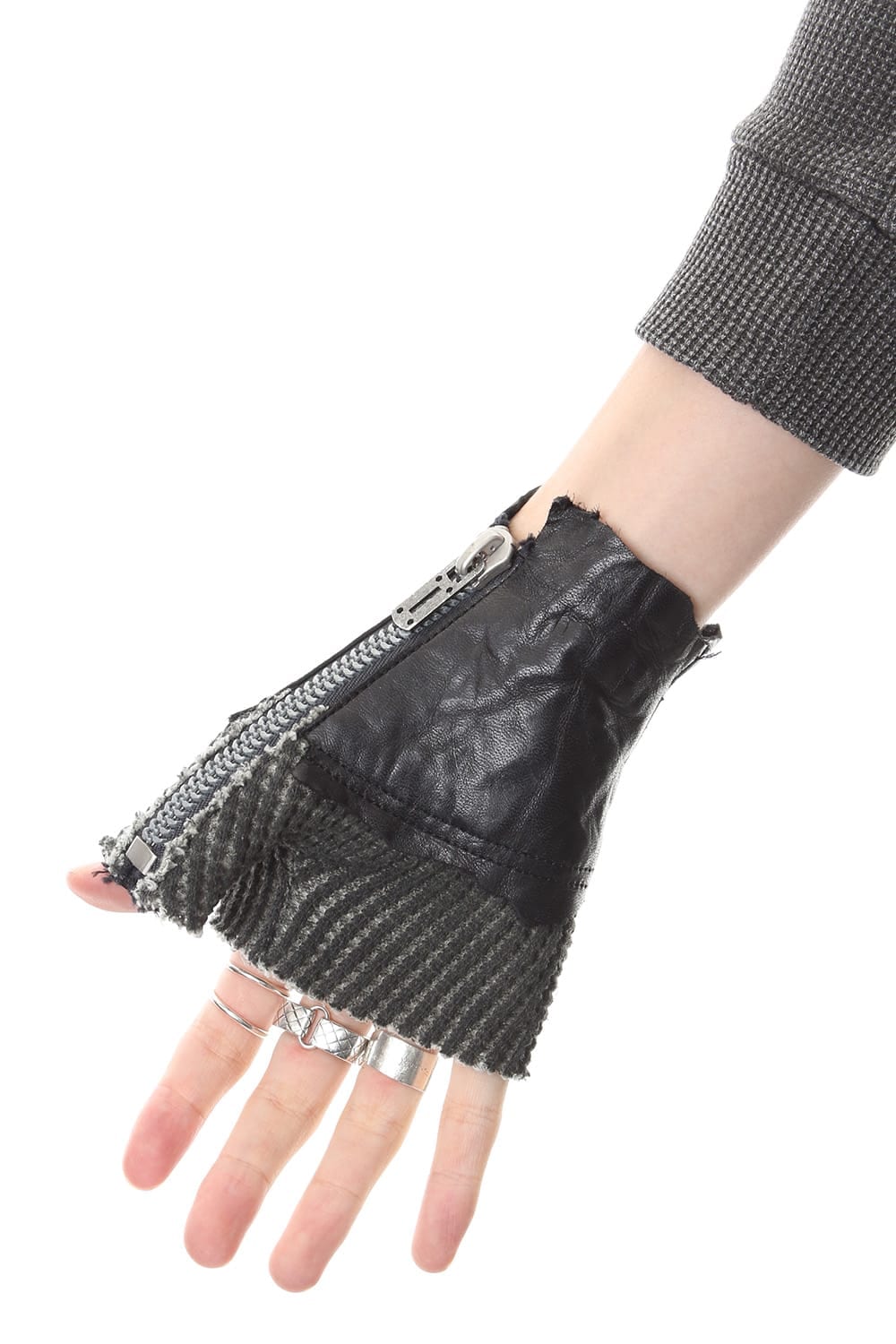 Leather × Heavy Waffle combination Backhand Grove