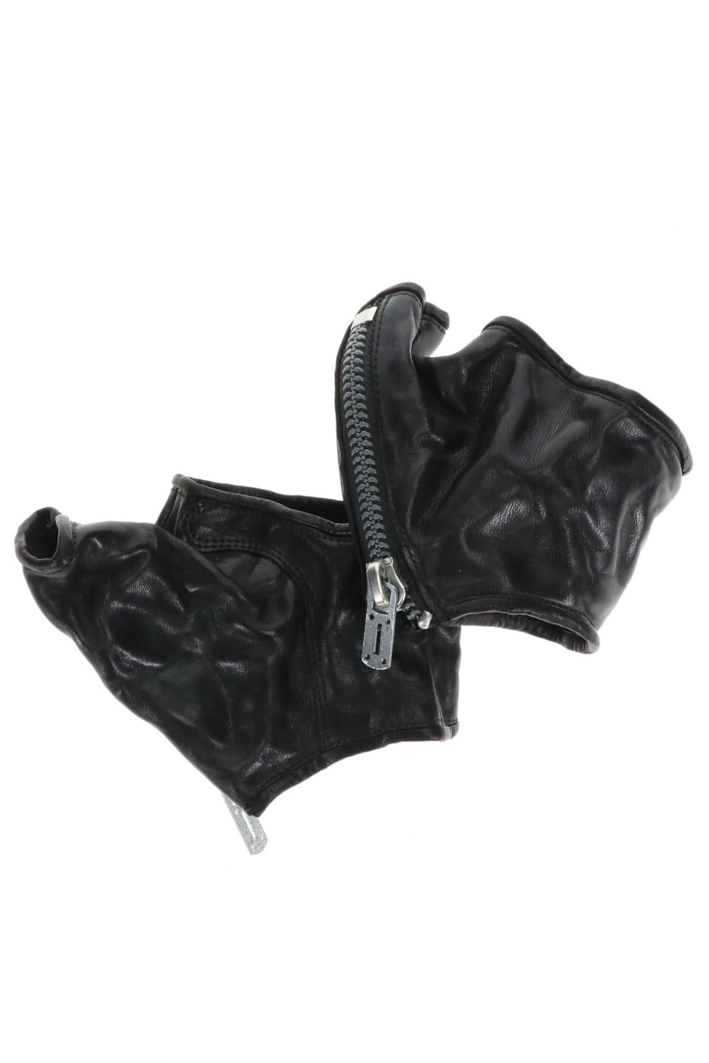 Horse leather backhand ZIP glove
