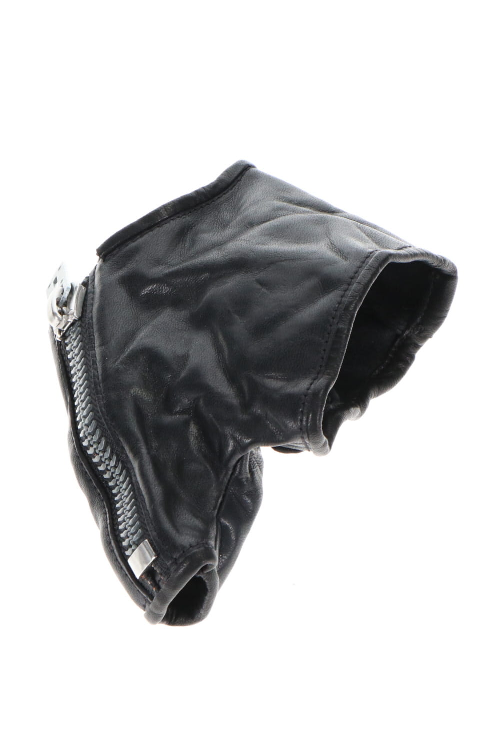 Horse leather backhand ZIP glove