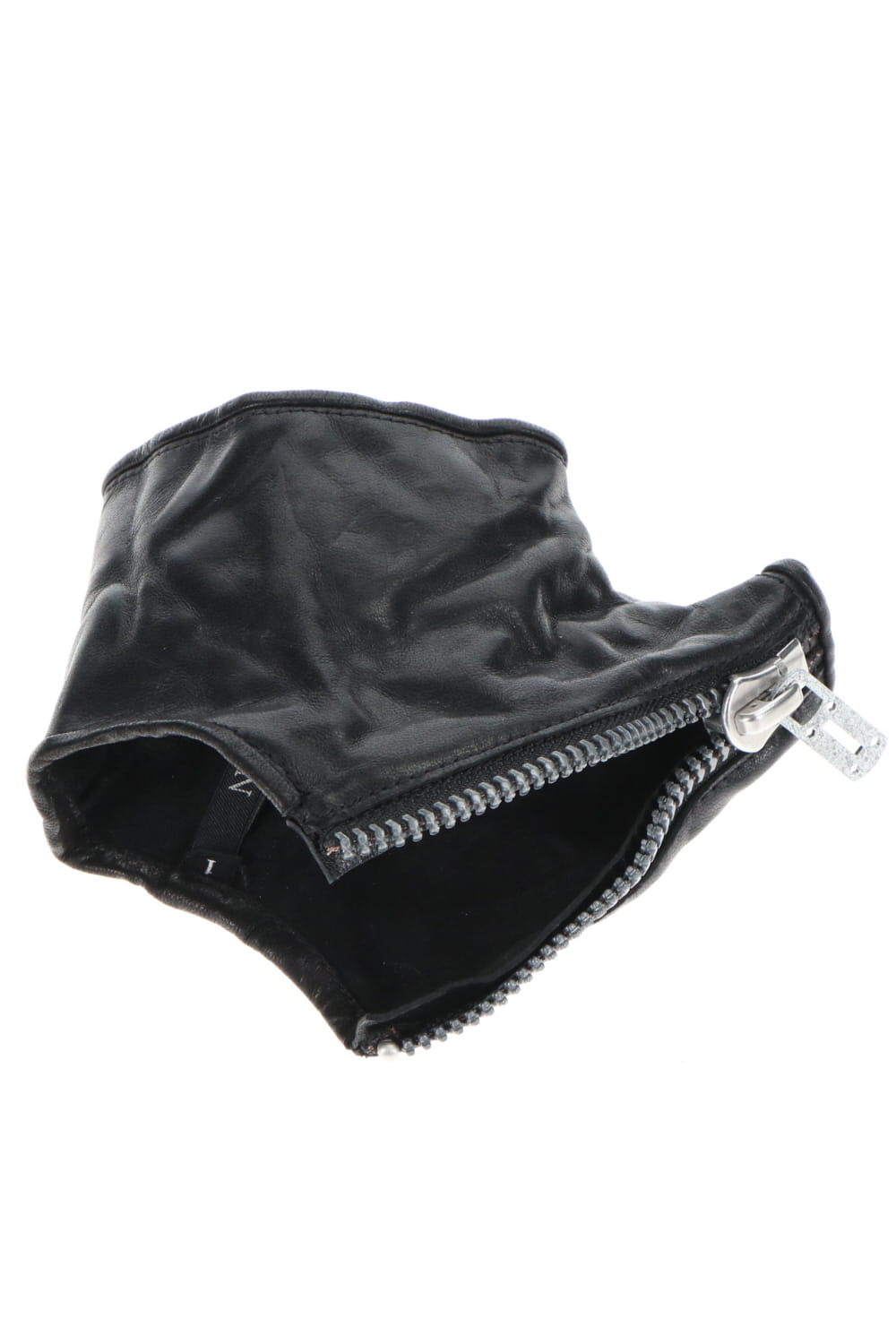 Horse leather backhand ZIP glove