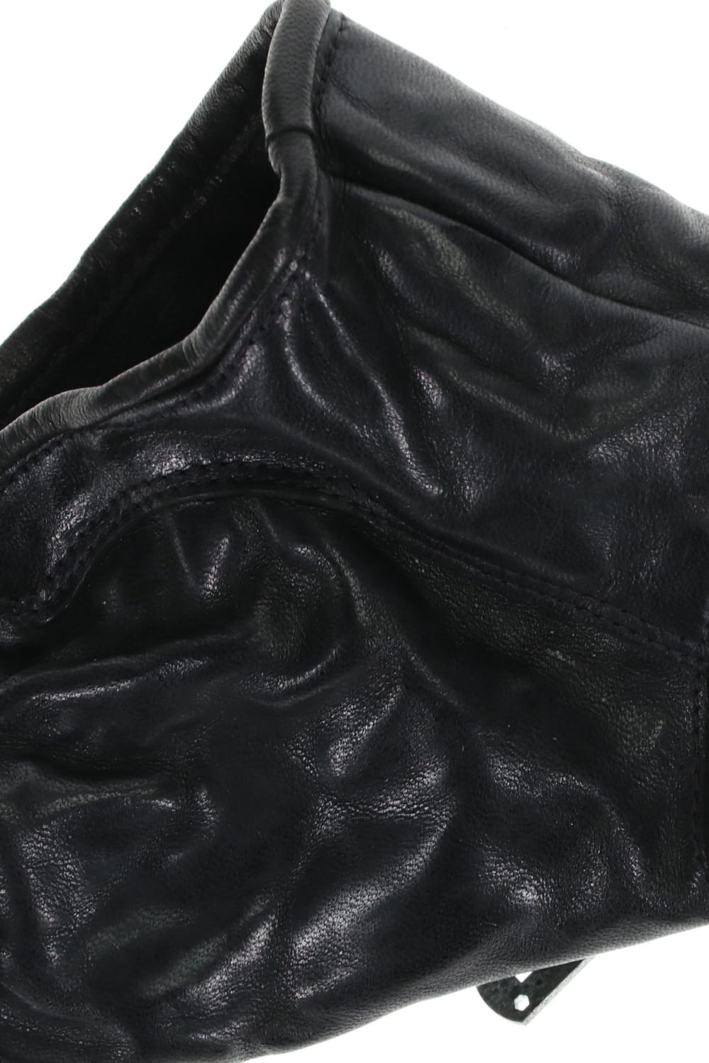 Horse leather backhand ZIP glove