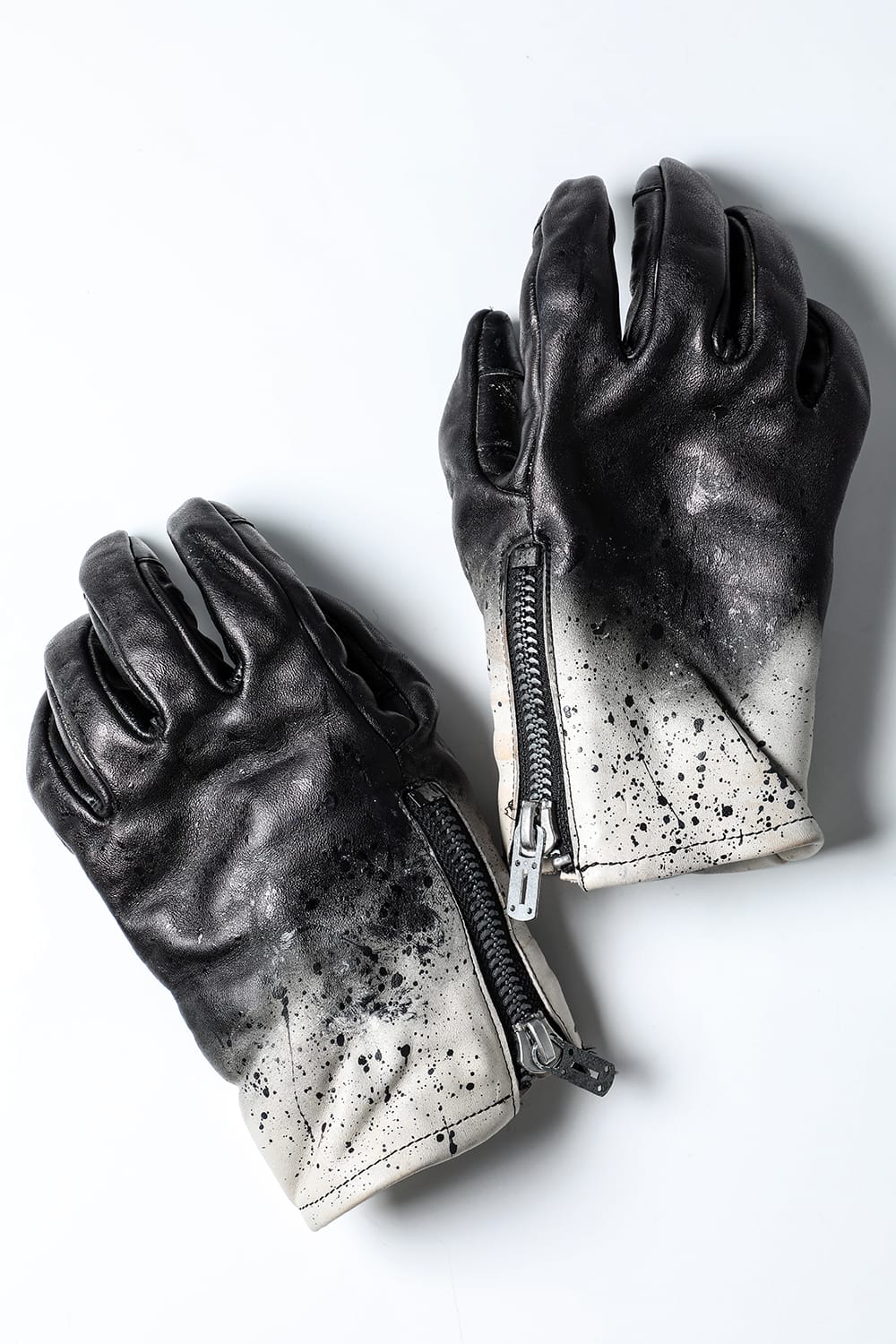 Gradient Dye Leather Gloves