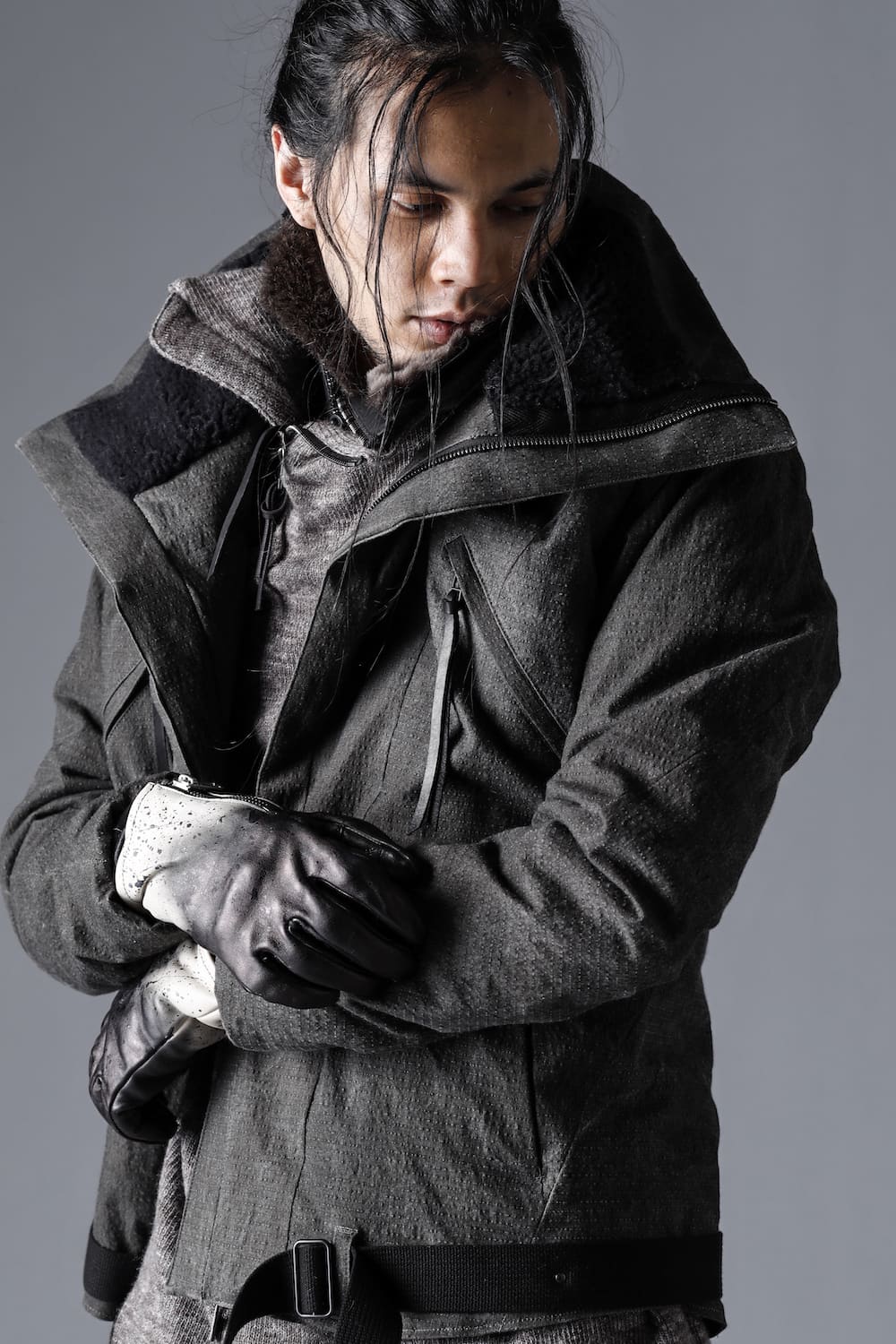 Gradient Dye Leather Gloves