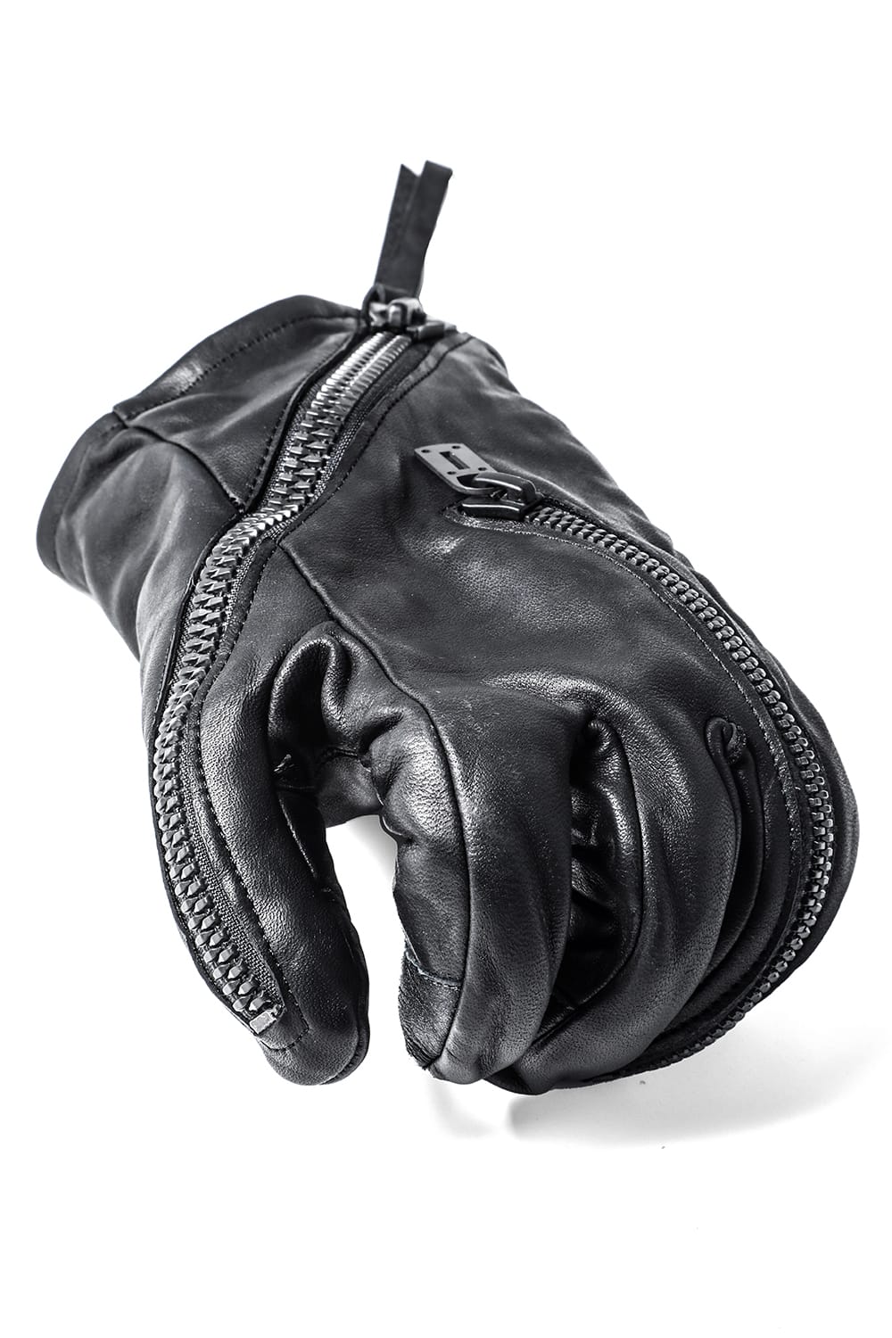 Horse Leather Twist W-Zip Gloves