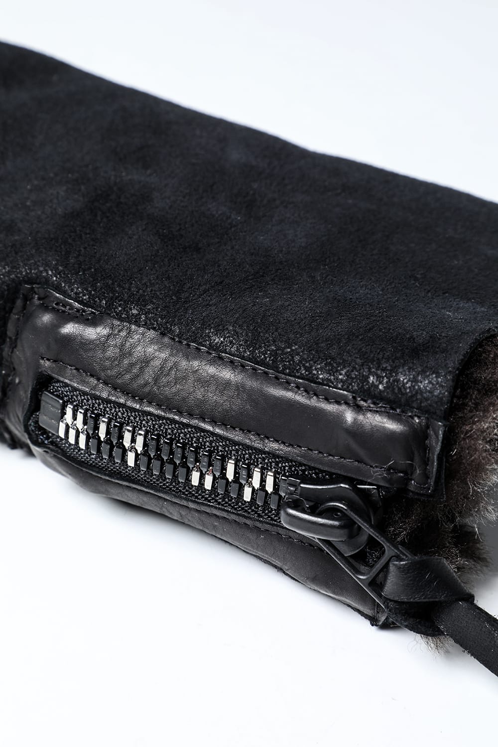 フレンチベイビーラムムートン×ホースレザーコンビネーショングローブ