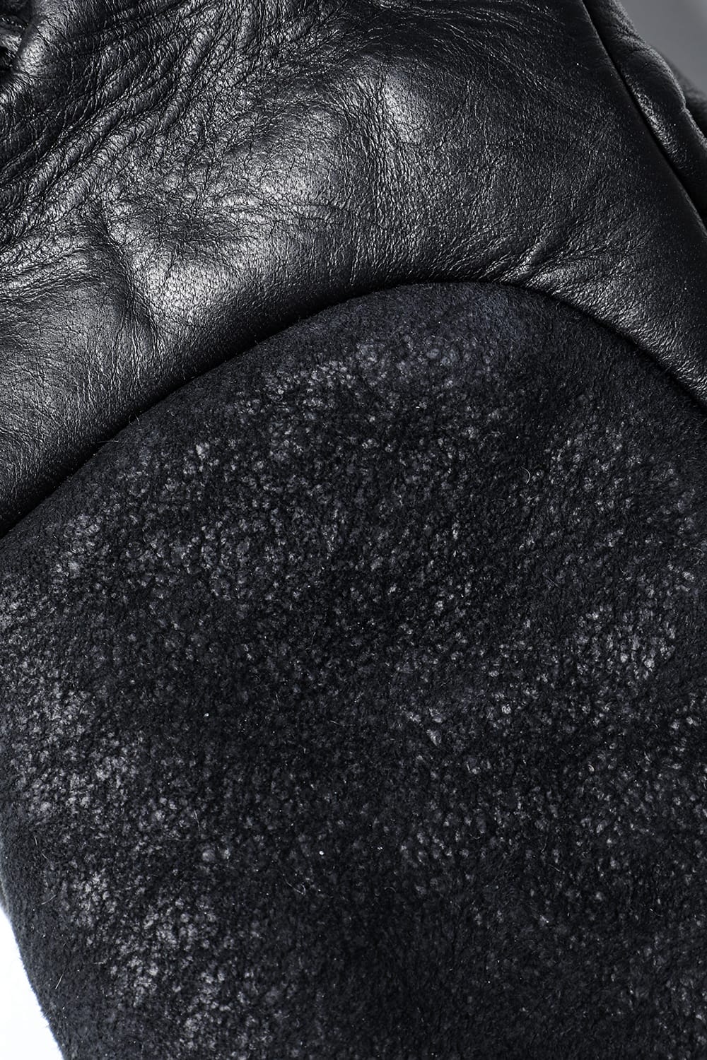 フレンチベイビーラムムートン×ホースレザーコンビネーショングローブ