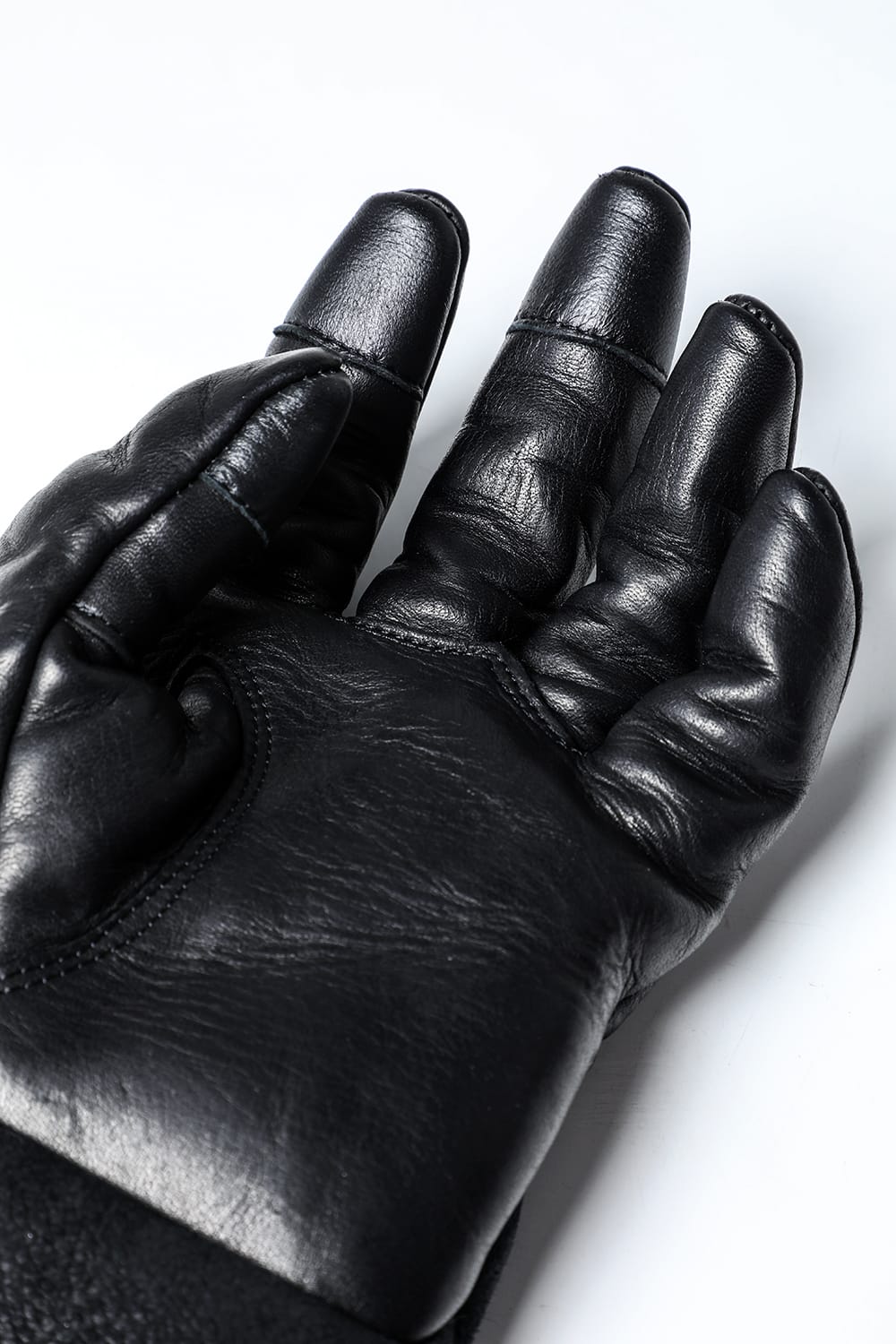 フレンチベイビーラムムートン×ホースレザーコンビネーショングローブ