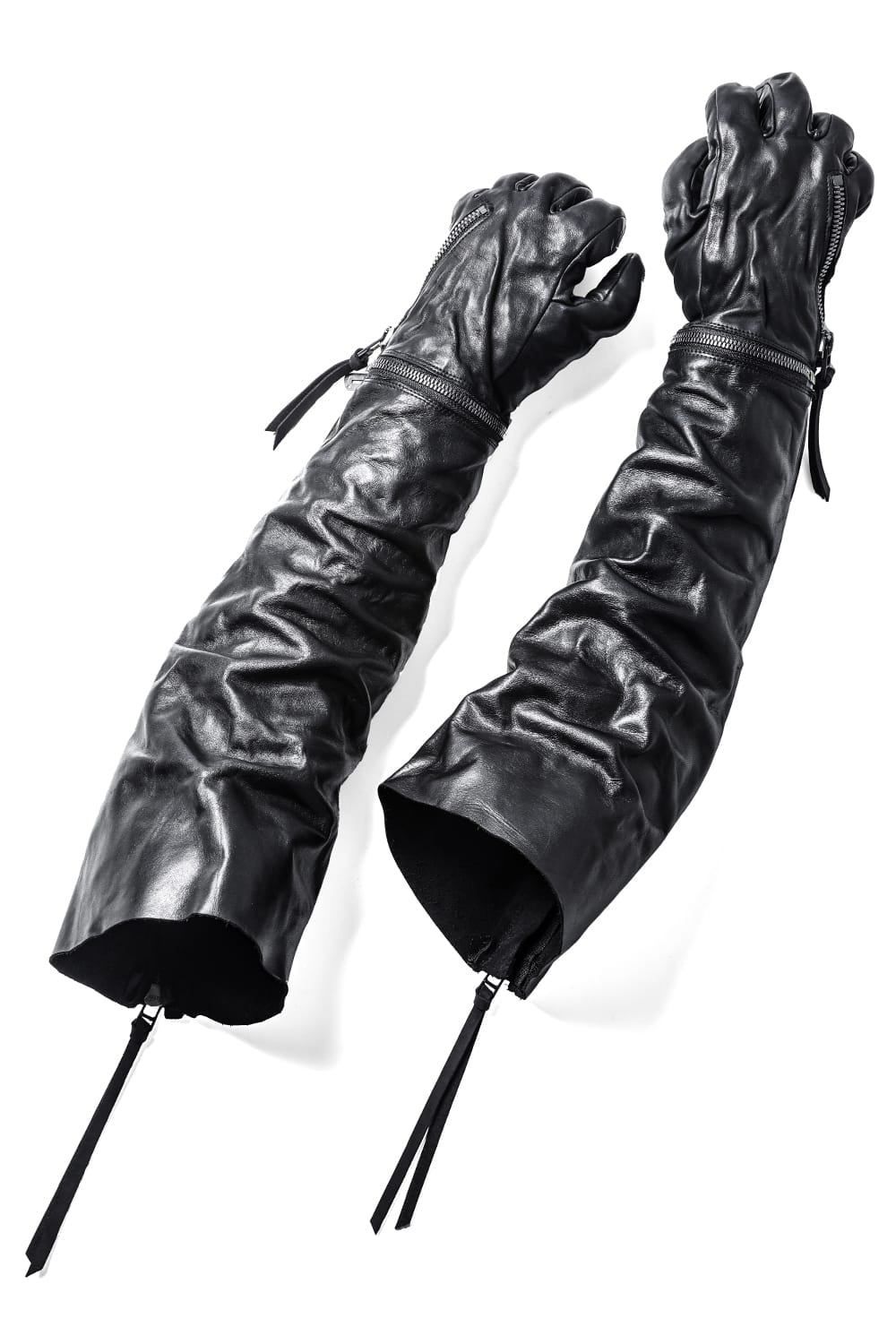 The Viridi-anne Collaboration Horse Leather Long Gloves