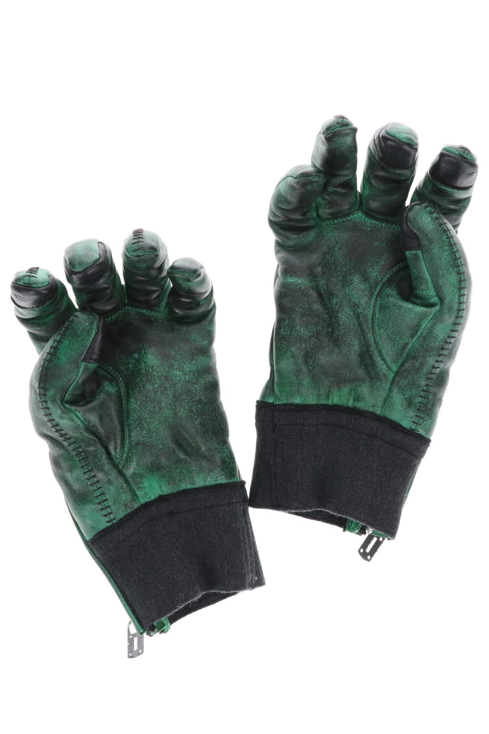 Dusty leaf Horse leather Over lock gloves Green