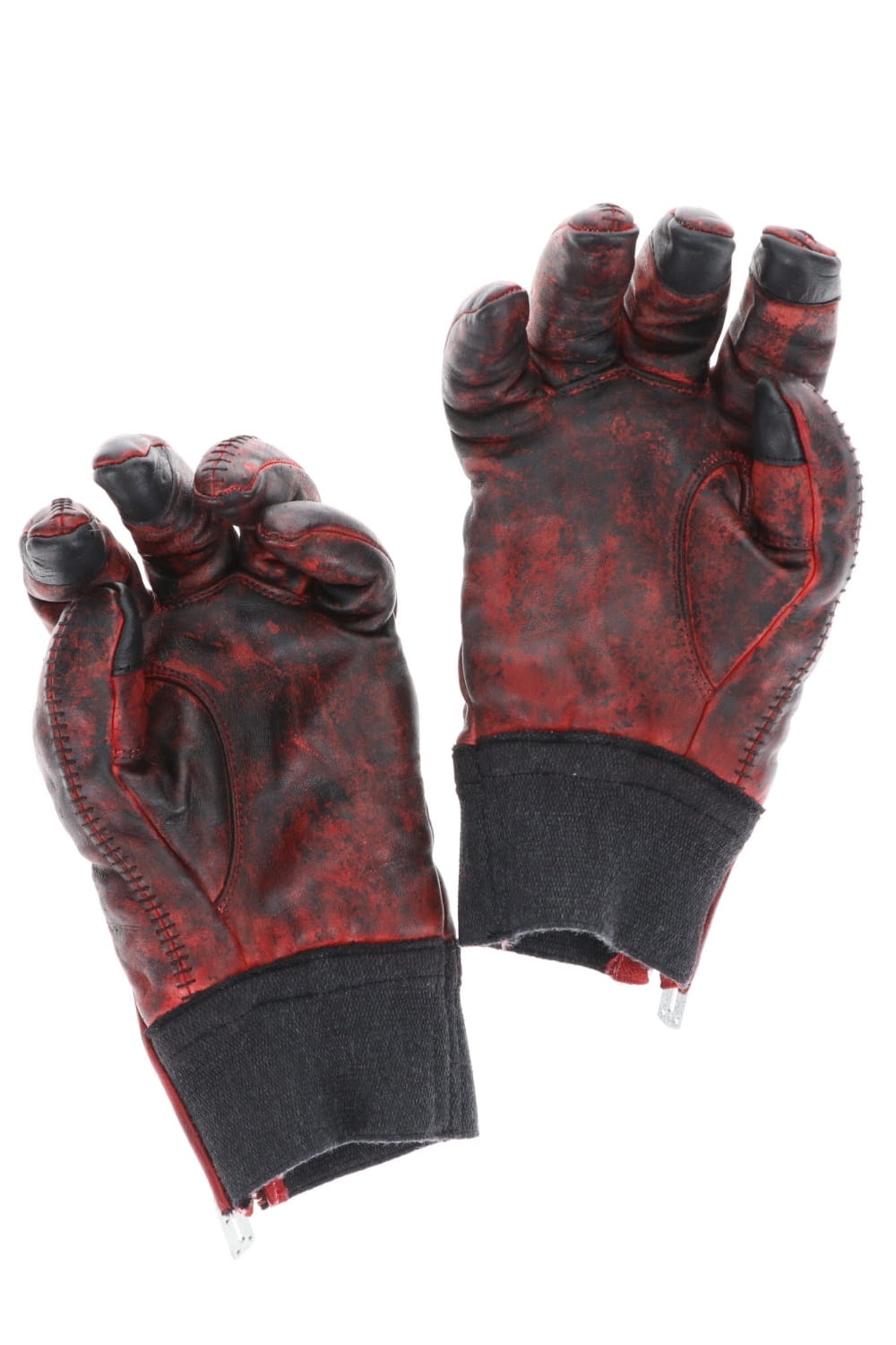 Dusty leaf Horse leather Over lock gloves Red
