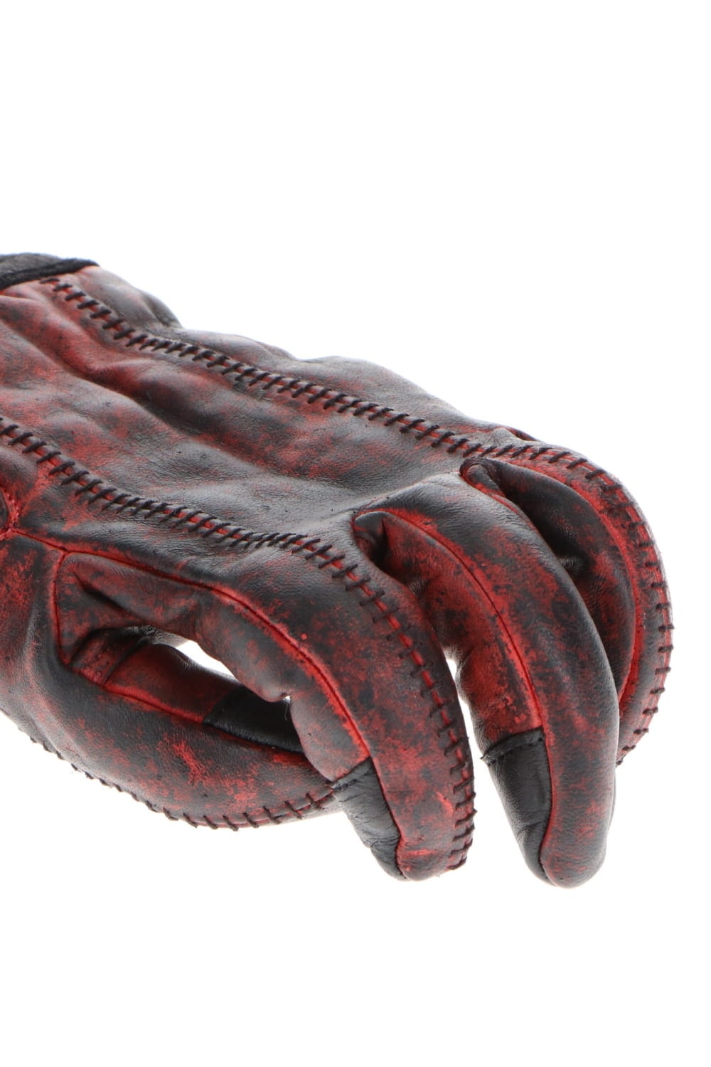 Dusty leaf Horse leather Over lock gloves Red