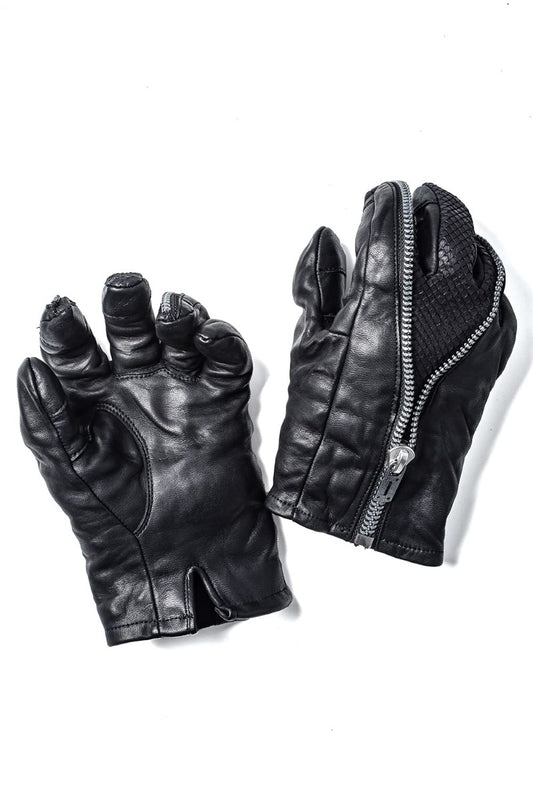 Horse Leather Split Zip Glove