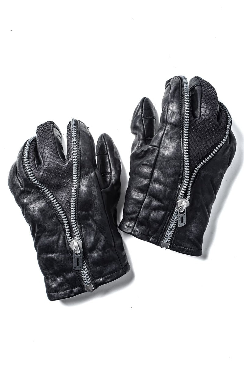 Horse Leather Split Zip Glove