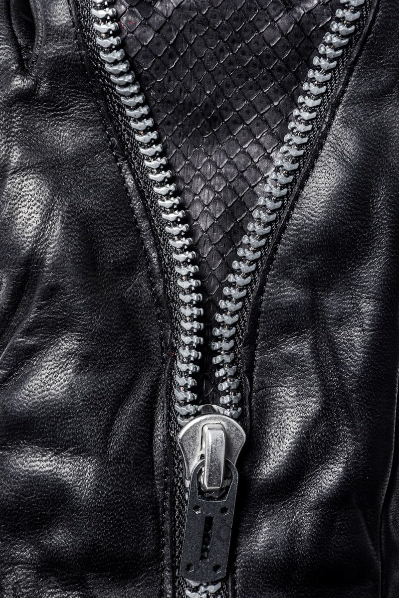 Horse Leather Split Zip Glove