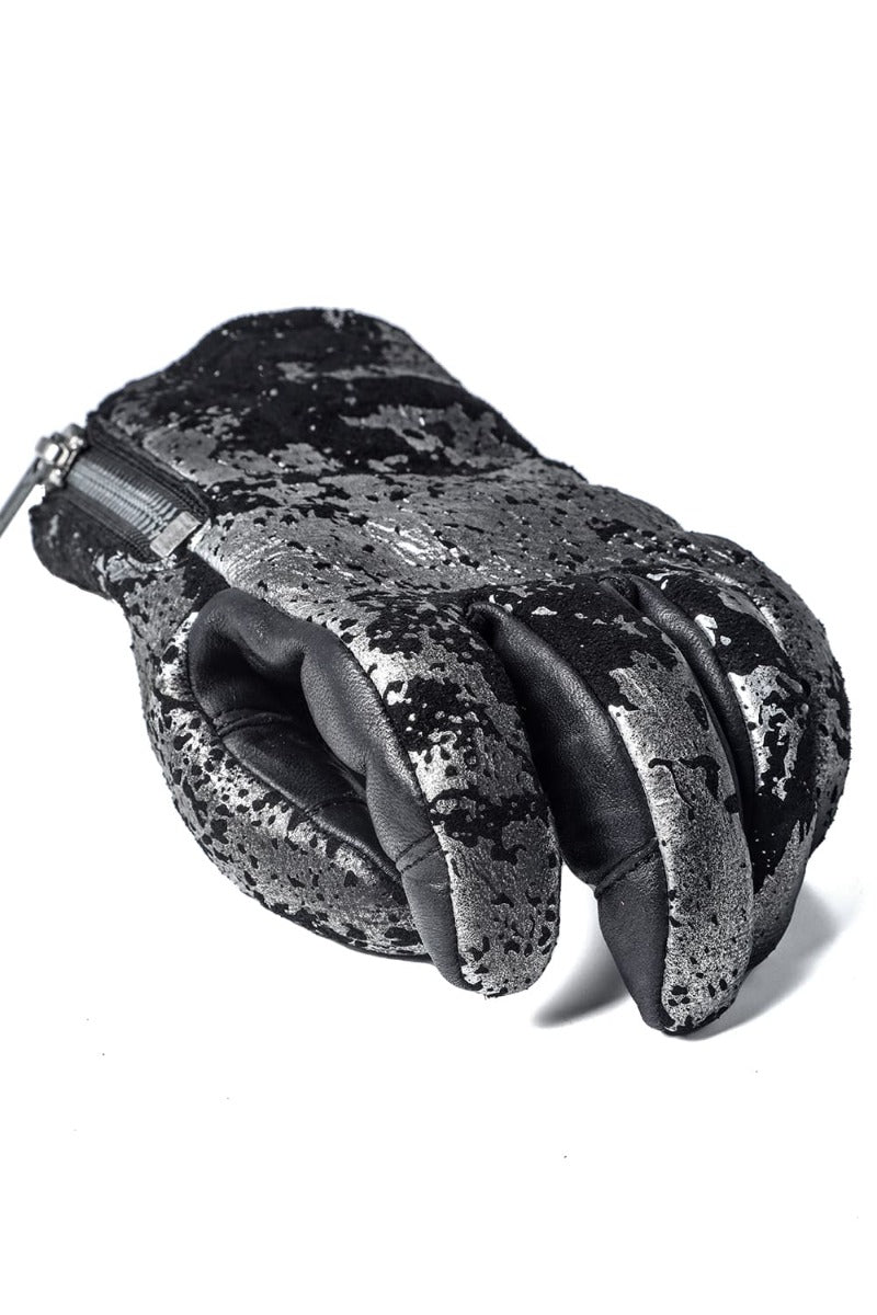 Horse Leather SCAB Print Glove Gunmetal