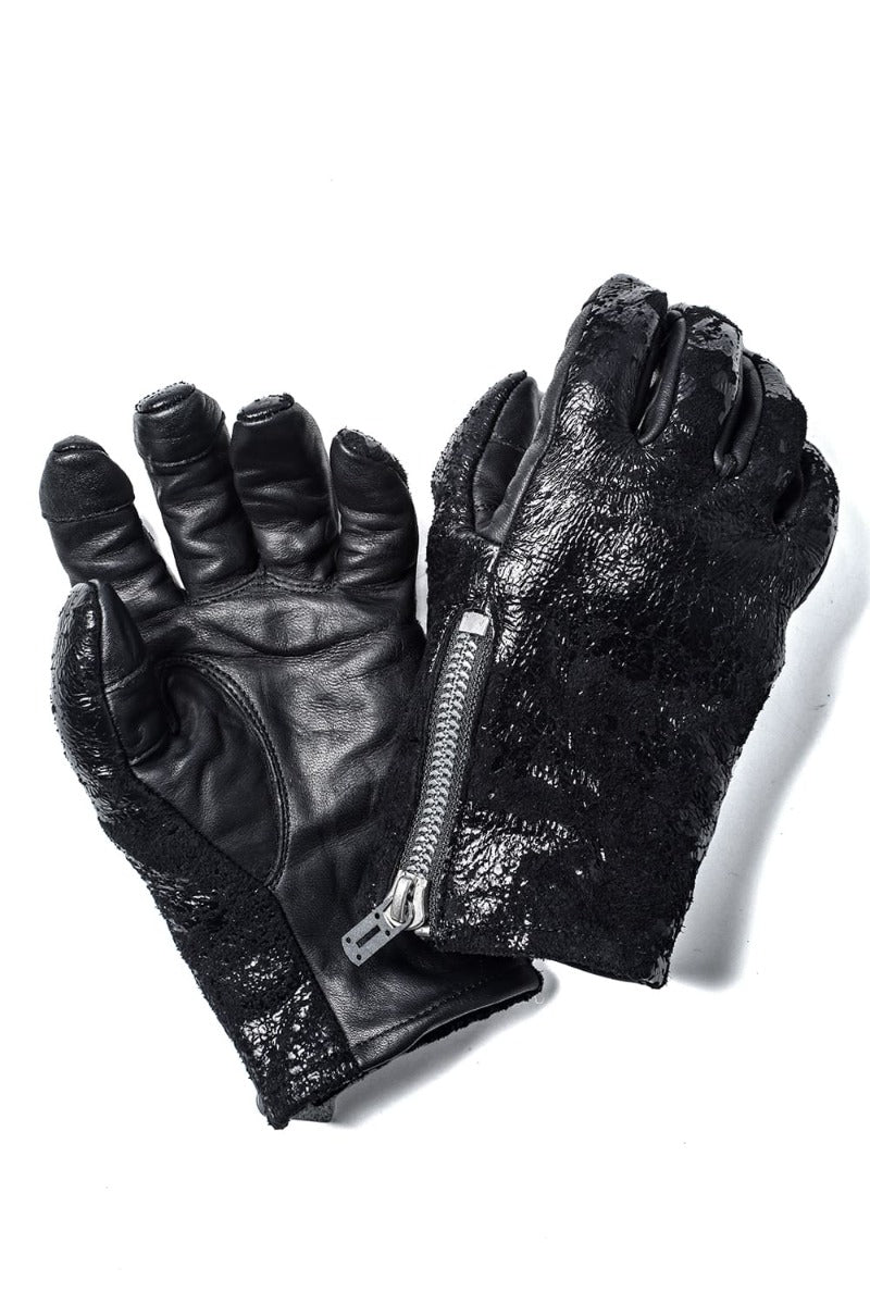 Horse Leather SCAB Print Glove Black