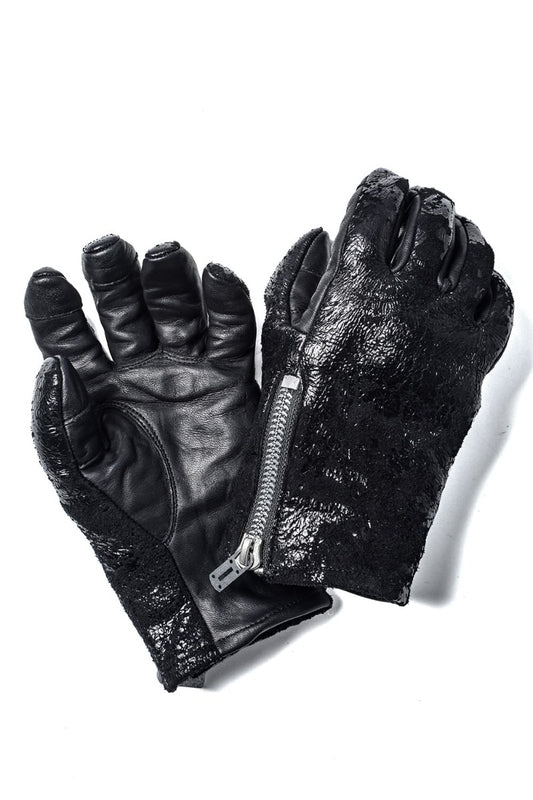 Horse Leather SCAB Print Glove Black