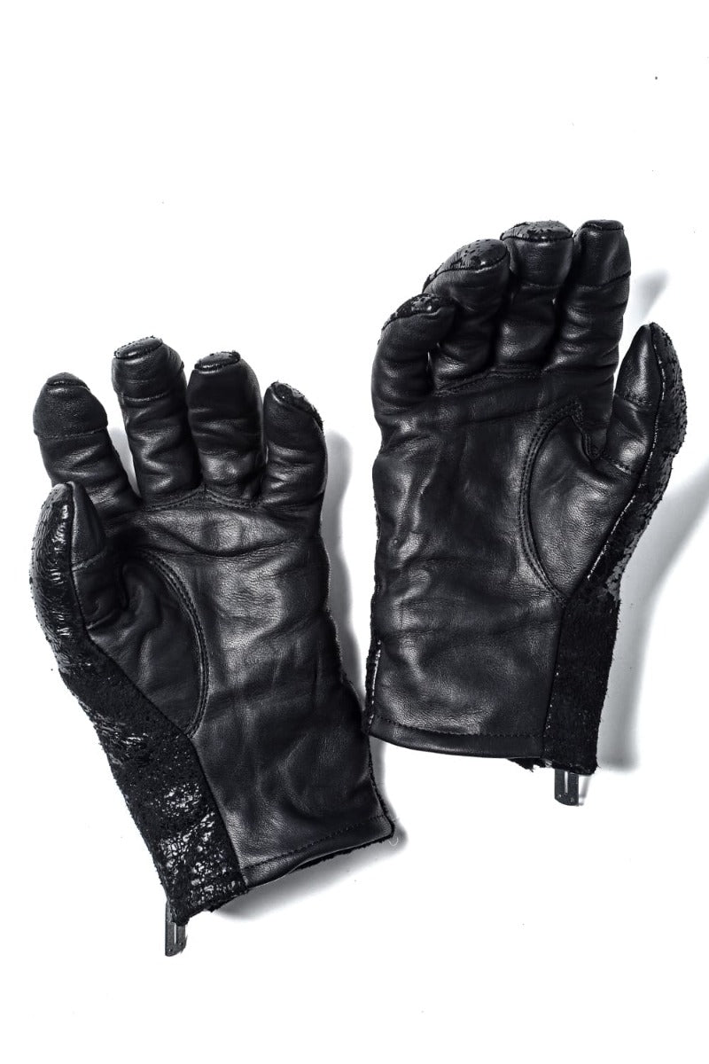Horse Leather SCAB Print Glove Black