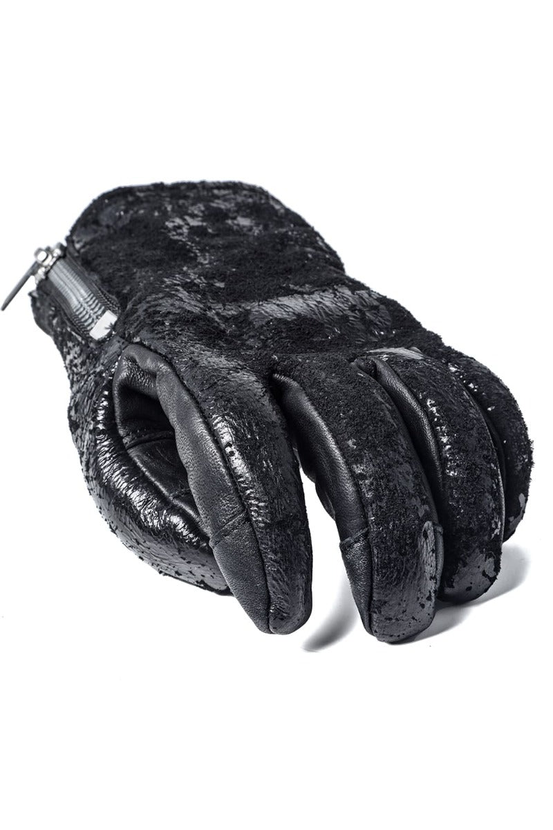 Horse Leather SCAB Print Glove Black