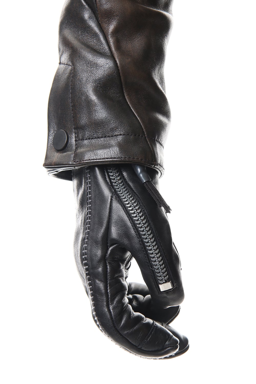 Horse Leather Zip Glove