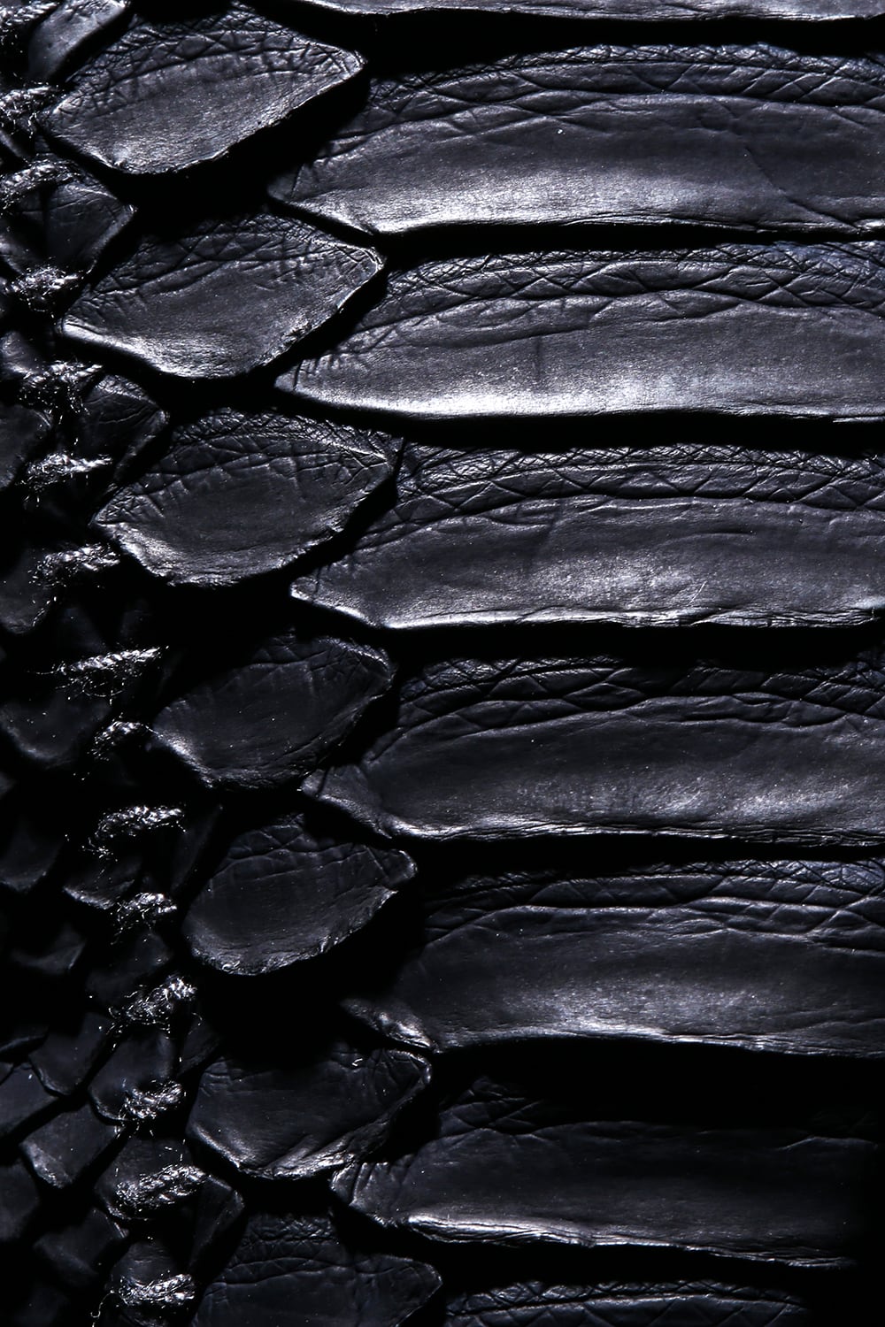 Python×Horse Leather Zip Glove