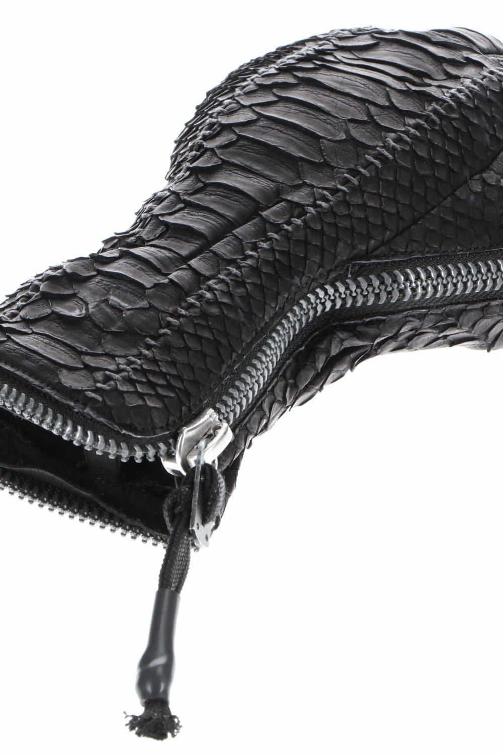 Python×Horse Leather Zip Glove