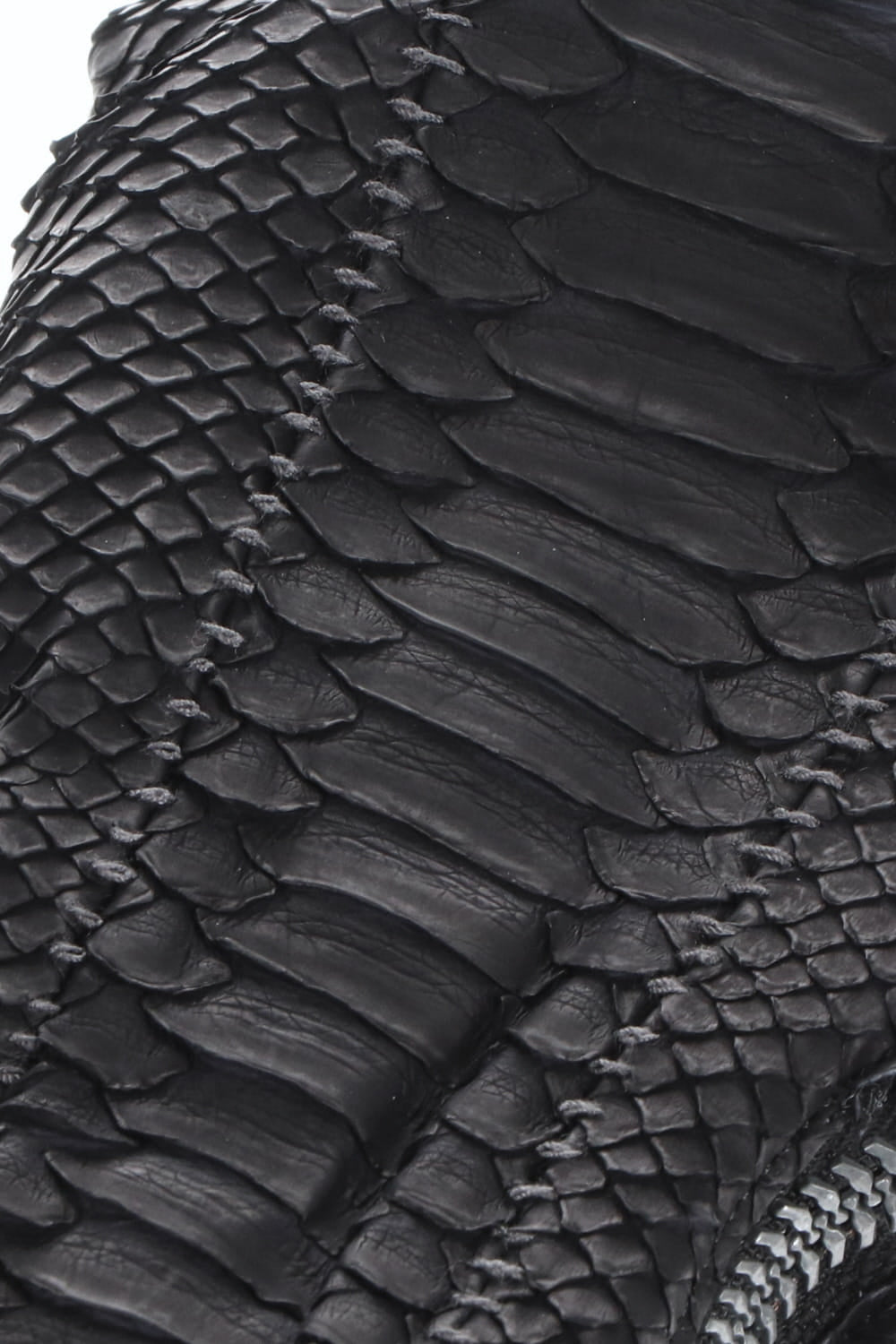 Python×Horse Leather Zip Glove