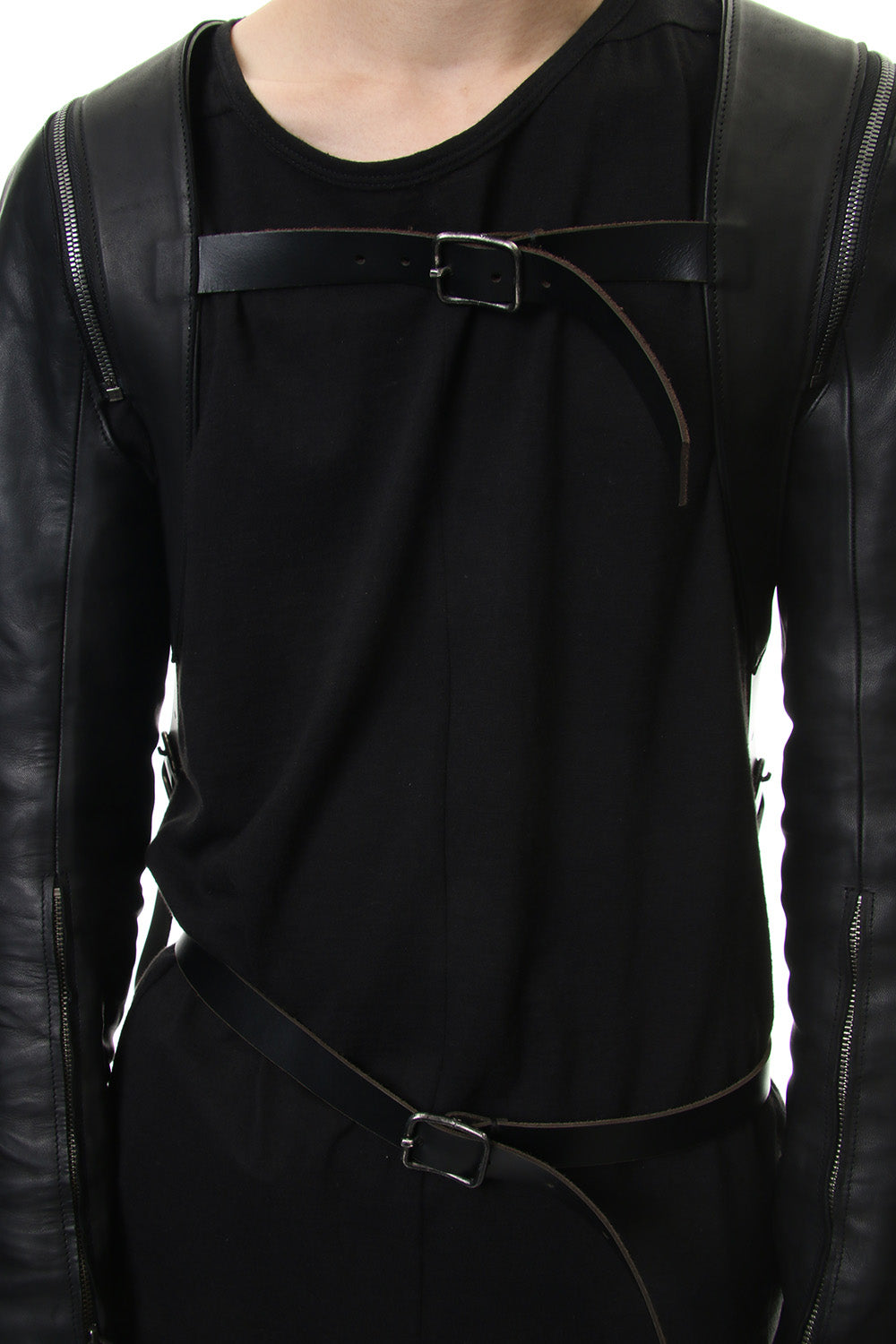 Horse Leather Sleeve Attached Back Pack - ST109-0019A