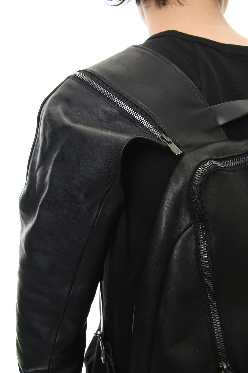 Horse Leather Sleeve Attached Back Pack - ST109-0019A