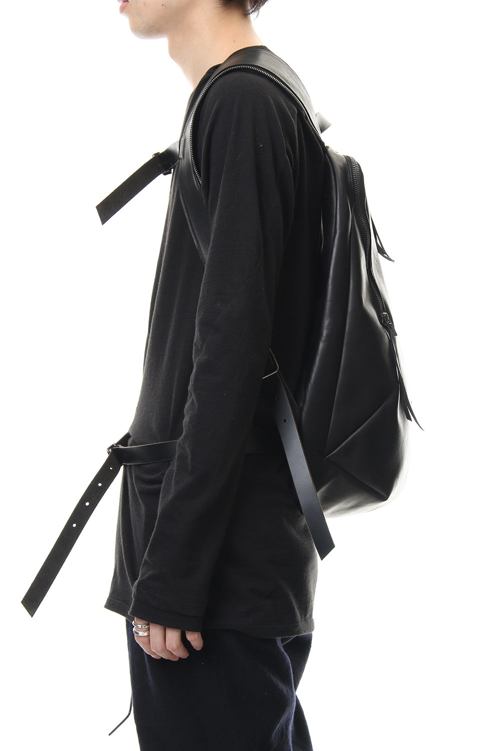 Horse Leather Sleeve Attached Back Pack - ST109-0019A
