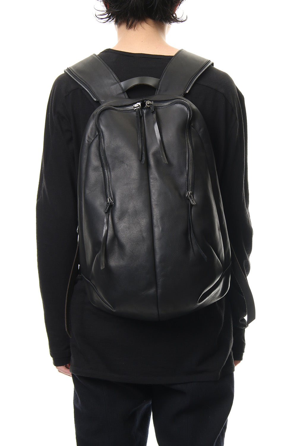 Horse Leather Sleeve Attached Back Pack - ST109-0019A