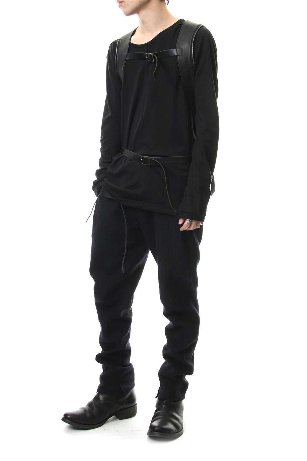 Horse Leather Sleeve Attached Back Pack - ST109-0019A