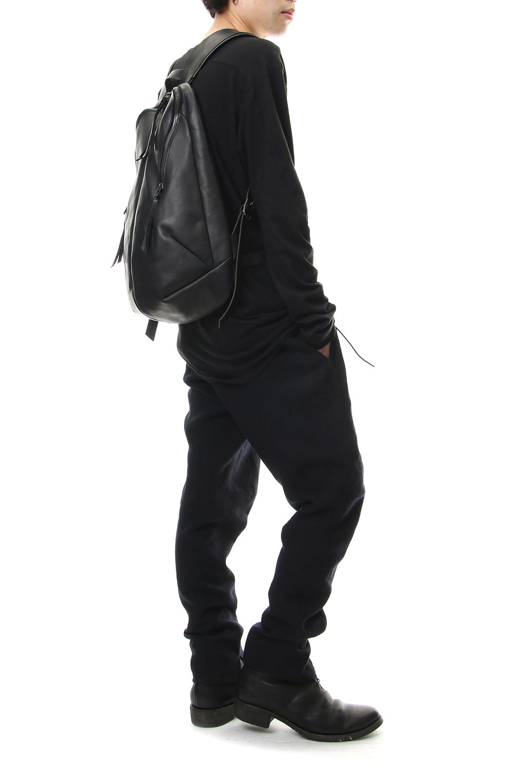 Horse Leather Sleeve Attached Back Pack - ST109-0019A