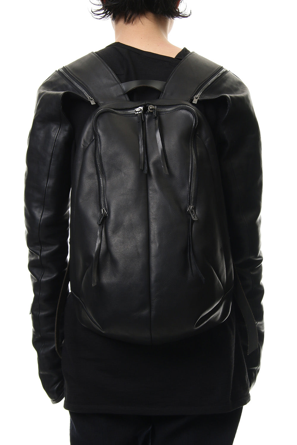 Horse Leather Sleeve Attached Back Pack - ST109-0019A