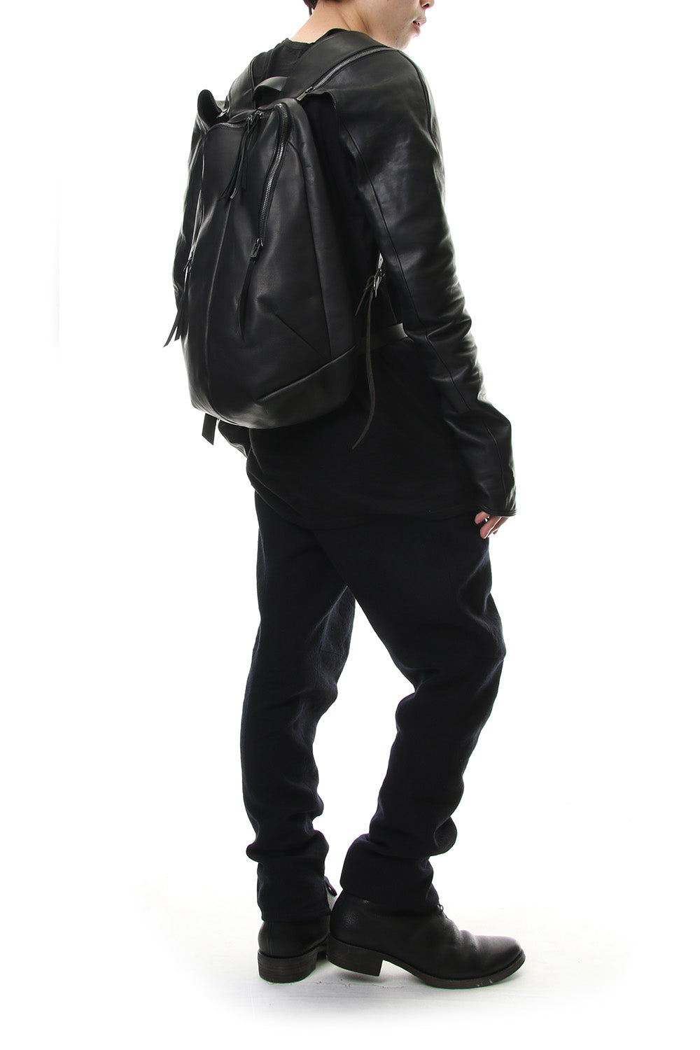 Horse Leather Sleeve Attached Back Pack - ST109-0019A