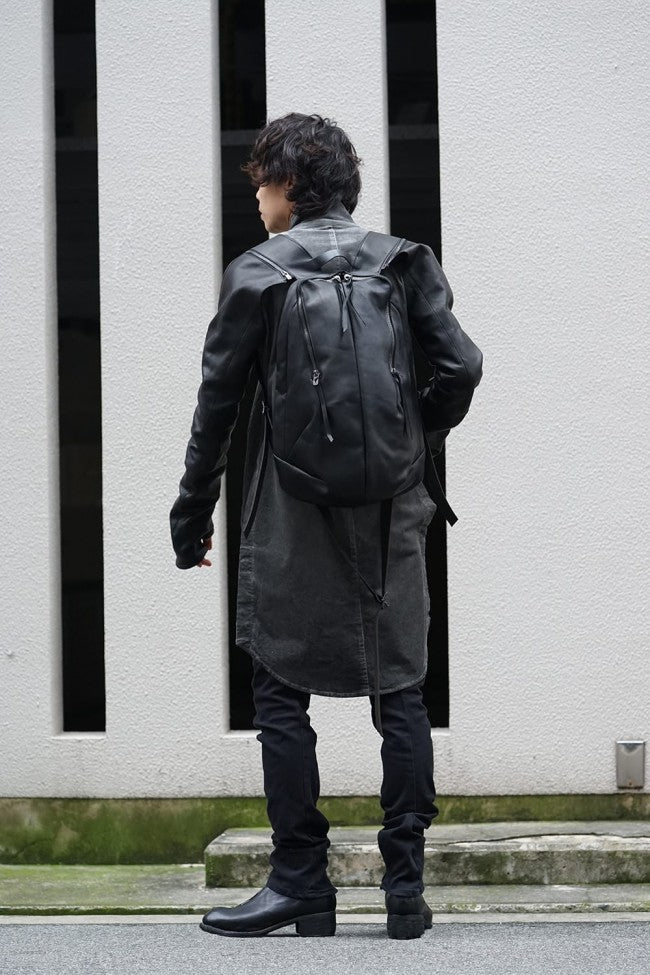 Horse Leather Sleeve Attached Back Pack - ST109-0019A