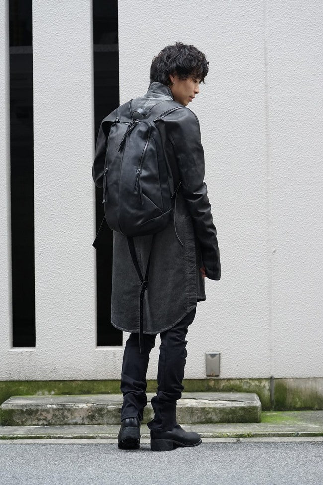 Horse Leather Sleeve Attached Back Pack - ST109-0019A