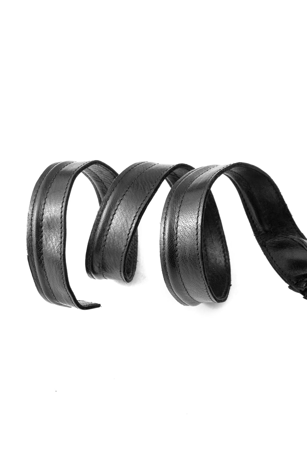 Horse Leather Strap Fingerless Gloves