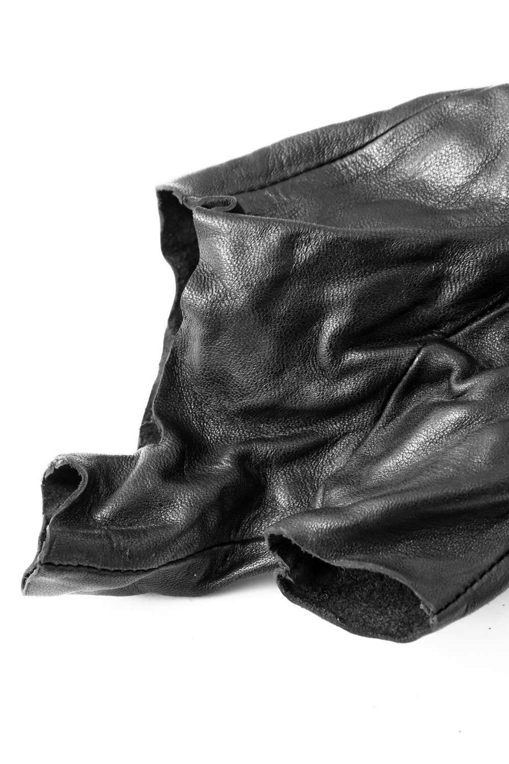 Horse Leather Strap Fingerless Gloves