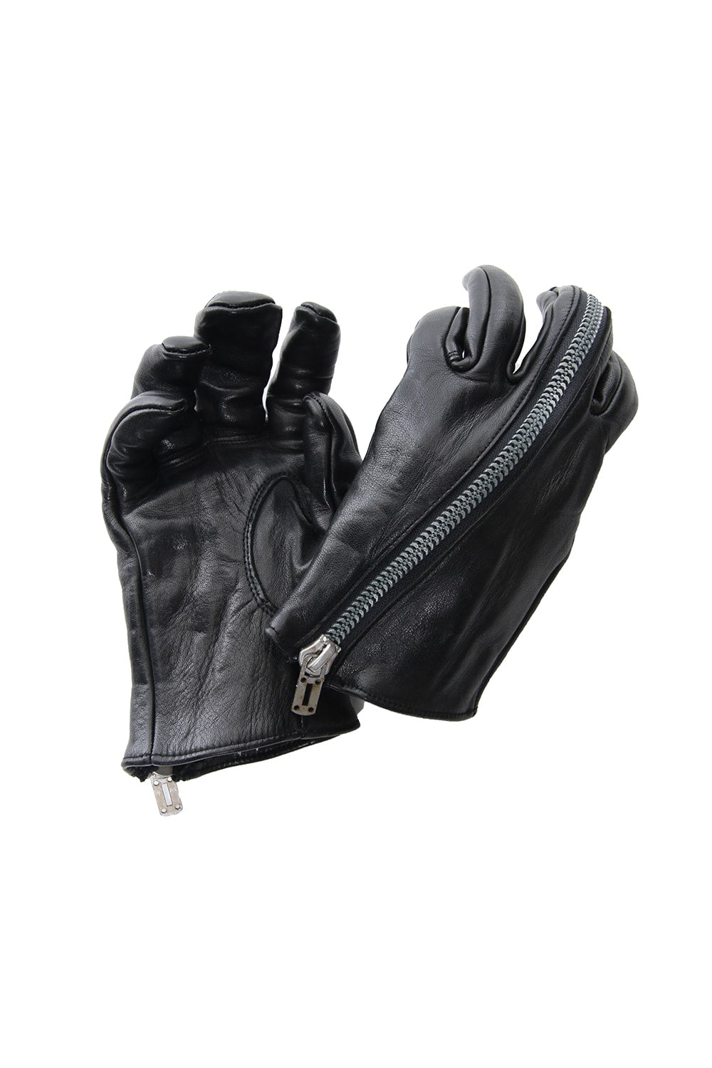 Horse Leather Zip Gloves