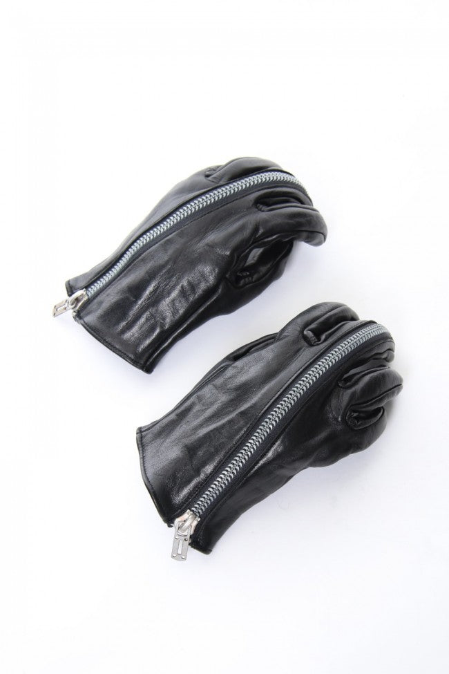 Horse Leather Zip Gloves - DG-0121A