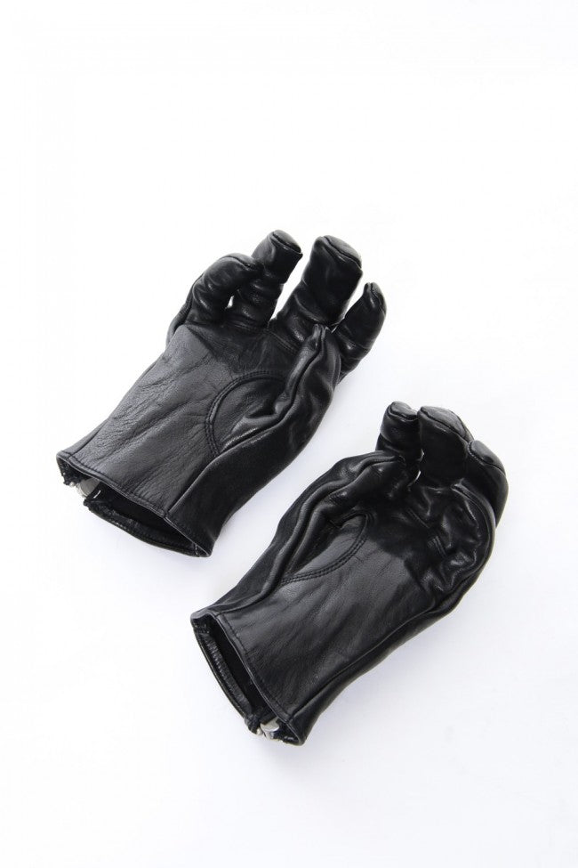 Horse Leather Zip Gloves - DG-0121A