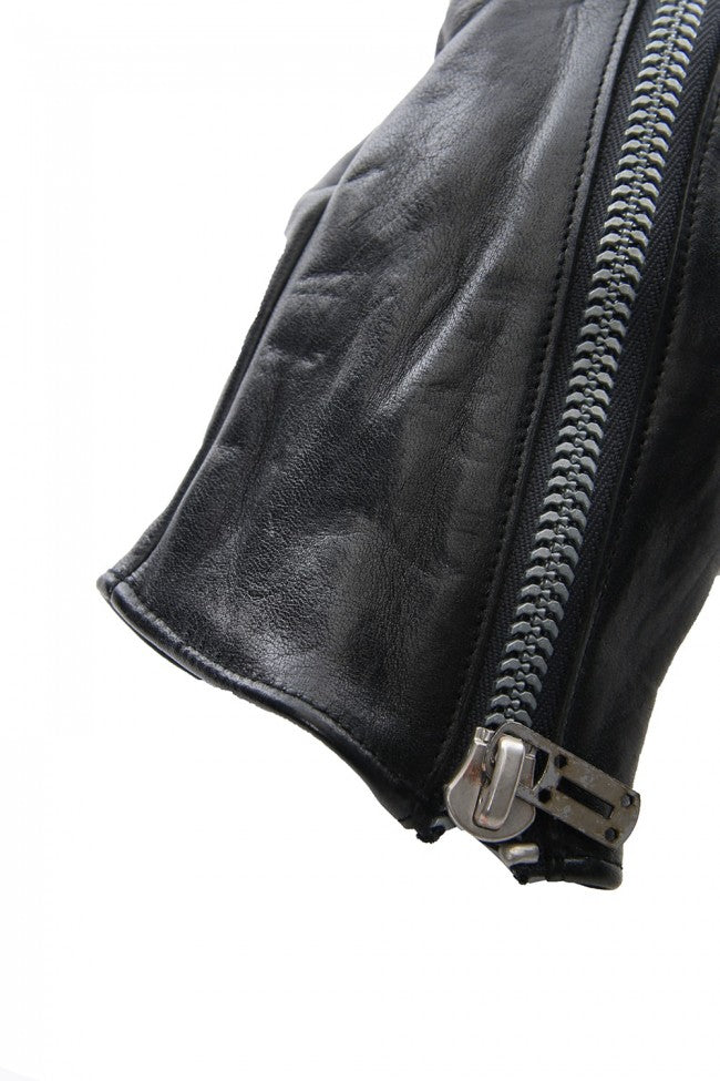 Horse Leather Zip Gloves - DG-0121A