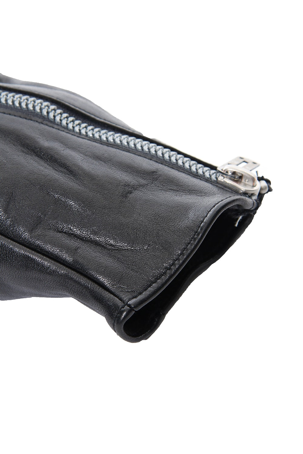Horse Leather Zip Gloves