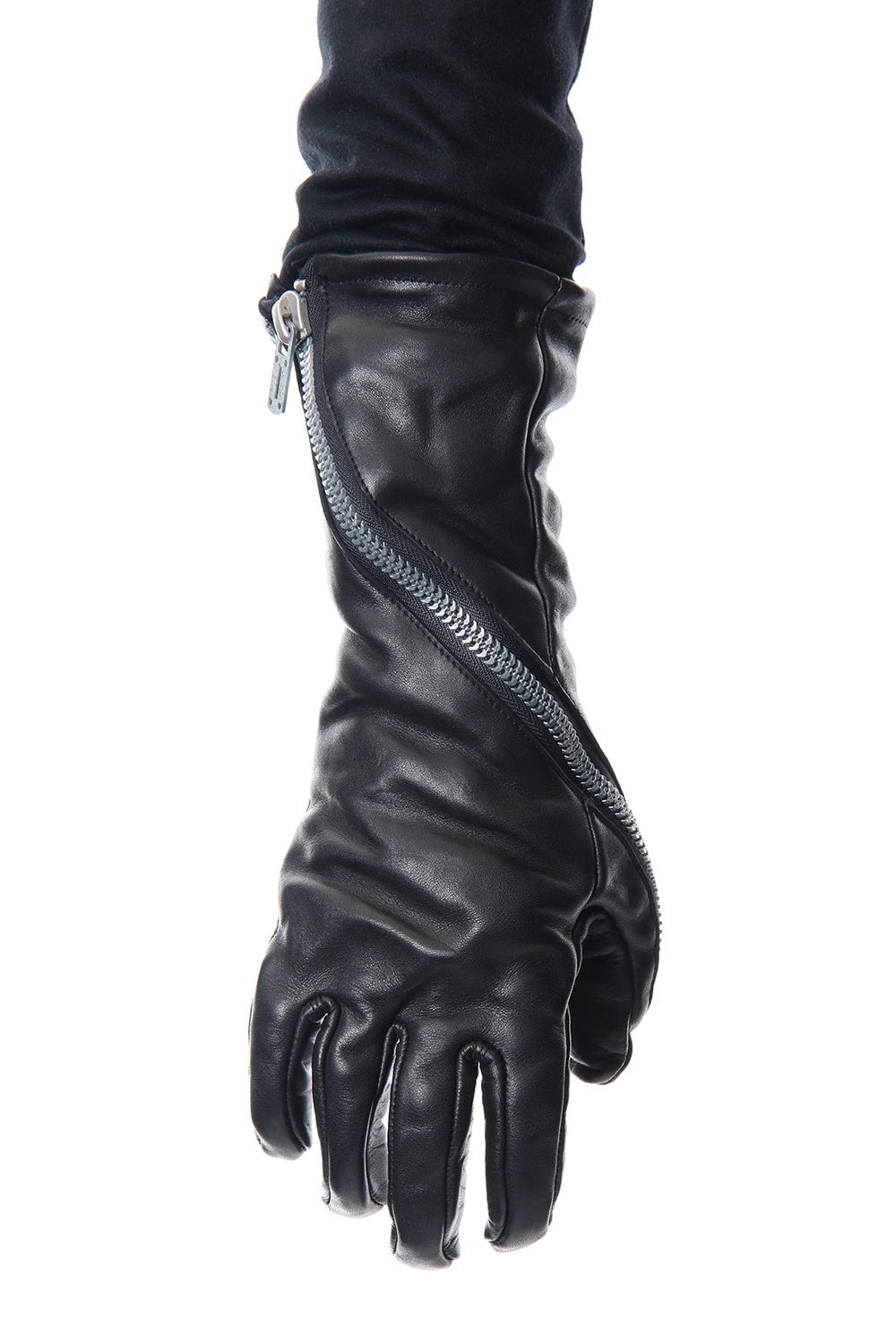 ホースレザー ジップ ロンググローブ