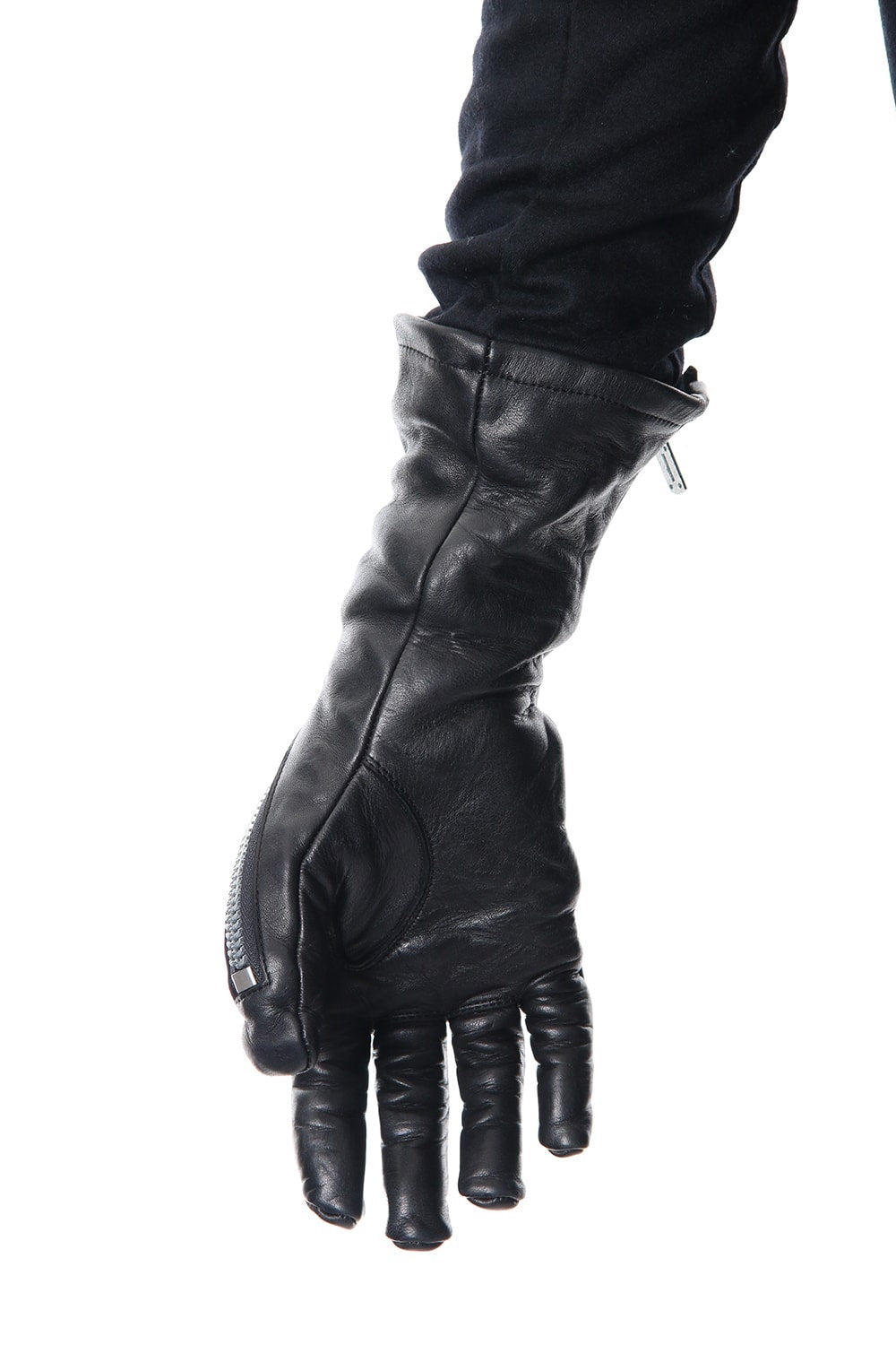 ホースレザー ジップ ロンググローブ