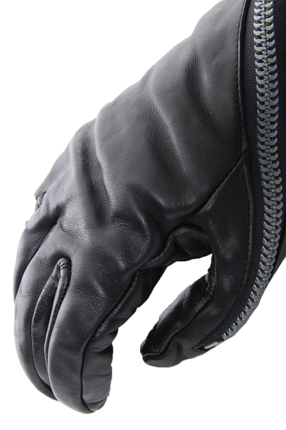 ホースレザー ジップ ロンググローブ