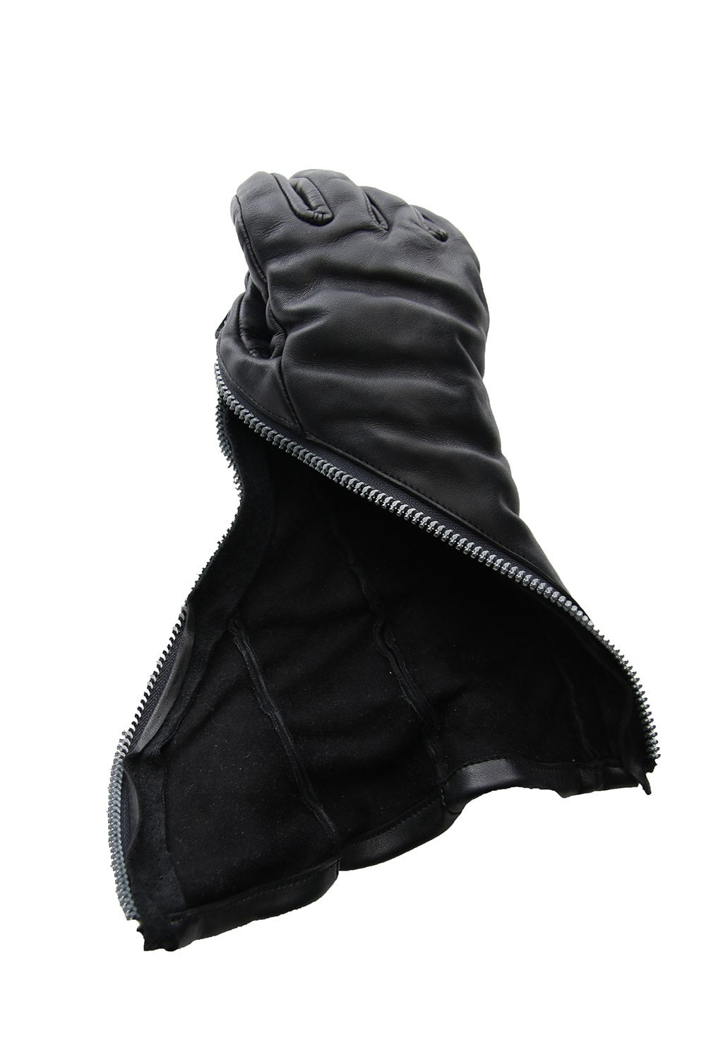 ホースレザー ジップ ロンググローブ