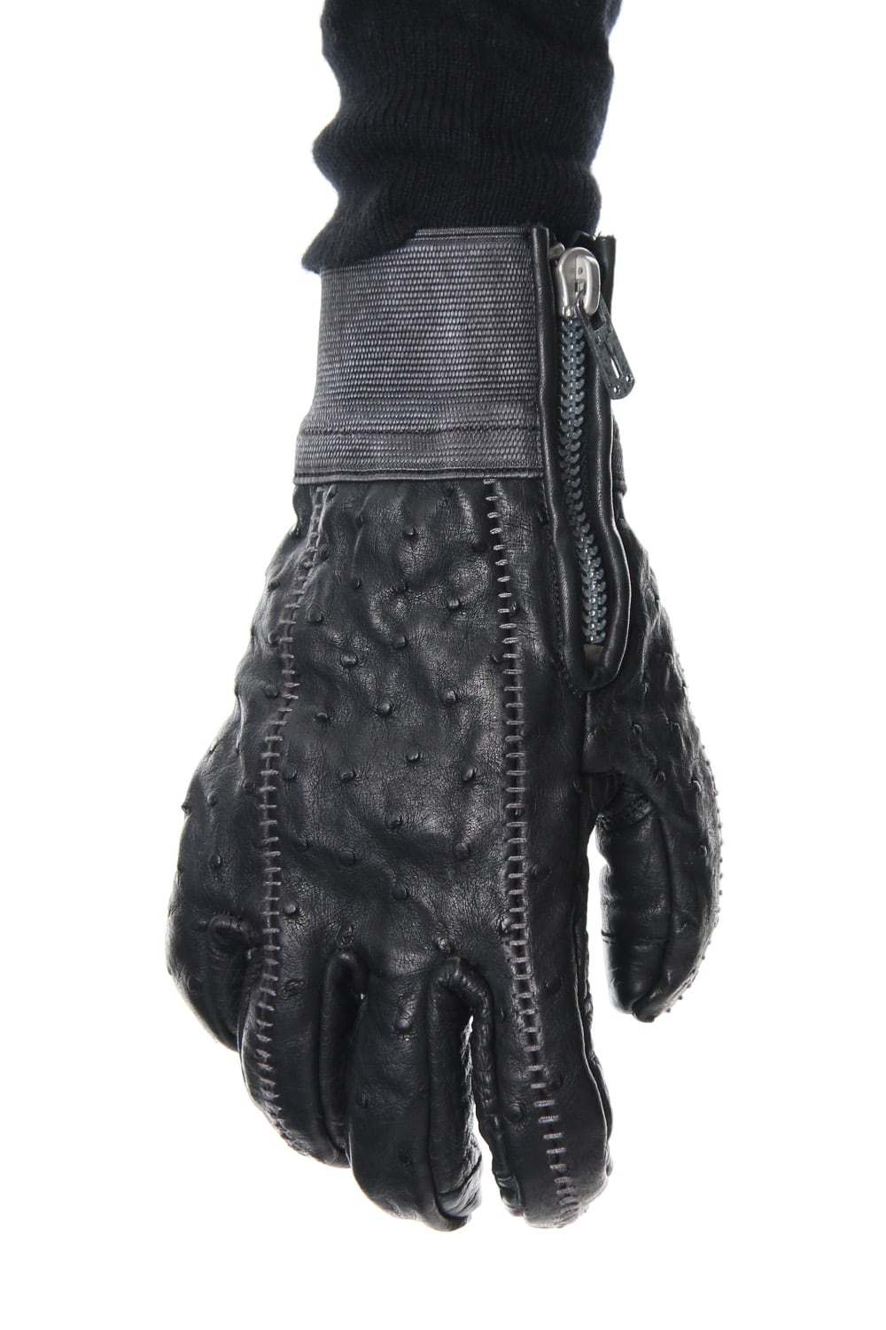 Fascinate Limited Ostrich leather over lock glove